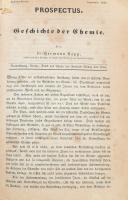 Kopp, Hermann (1817-1892): Geschichte der Chemie. I-II. köt. [Egy kötetben]. Braunschweig, 1843-1844...