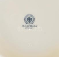 Hollóházi pillangó mintás váza. Jelzéssel, matricás, hibátlan, m: 21,5 cm