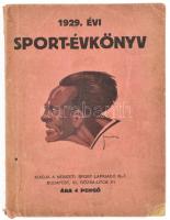 1929. évi sport évkönyv. Bp., Nemzeti Sport 263p. Kiadói, enyhén sérült papírborítóval