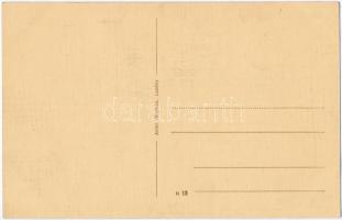 Piski, Simeria; Arany utca sarok, Zeidner Gusztáv üzlete. Adler fényirda Lupény / street view with s...