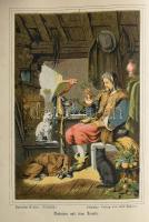 Defoe, Daniel: Der erste und ällteste Robinson. Kiadói félvászon kötés, illusztrált, kötéstáblán fol...