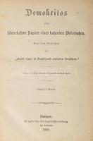 Demokritos oder hinterlassene Papiere eines lachenden Philosophen. Stuttgart, 1868, Rieger'sche...