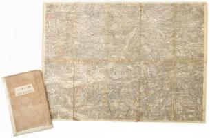 cca 1900 2 db térkép: Mürzzuschlag és Admont und Hieflau, 1:75000, 38x52,5 cm, kissé sérült