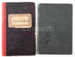 1906 Az Első Budapesti cseh munkásegylet alapszabályai és tagsági könyve bélyegzésekkel + 1933 Pozsony TB igazolvány