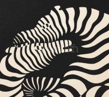 Vasarely, Victor (1908-1997): Zebrák. Szitanyomat, papír, jelzett a nyomaton, számozott (E.A 5/50), ...