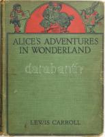 Carroll, Lewis: Alices adventures in Wonderland. London, 1932, Macmillan and Co. Kiadói egészvászon kötés, előzéklap hiányzik, sérült lapok, viseltes állapotban.