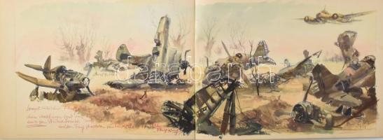 Hans Liska Skizzenbuch. 1942 (Első kiadás.) Kiadói papírkötés, a borító gerince hiányos