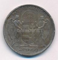 1939. 5P Ag "Horthy balra" T:XF ph., patina 
Adamo P8.2