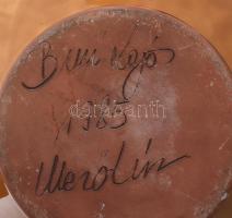 Mezőtúri kétfüles korsó, jelzéssel, minimális kopással, m: 37 cm