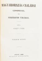 Nagy Iván: Magyarország családai czímerekkel és nemzedékrendi táblákkal. 1-8. kötet. Bp., 1987, Heli...