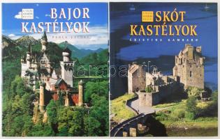2 db kötés: Paola Calore: Bajor kastélyok. Gabo Kiadó 1998. + Christina Gambaro: Skót kastélyok. Bp., 1999. Gabo. Kiadói kartonált papírkötés papír védőborítóval