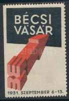 1931 Bécsi vásár levélzáró