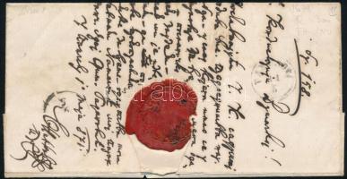 1870 15kr ajánlott levélen / on registered cover "KARLOVITZ" gyűszű bélyegzéssel