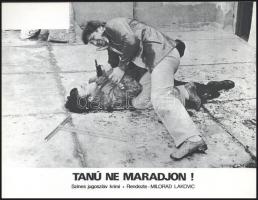 cca 1979 ,,Tanú ne maradjon!" című jugoszláv krimi jelenetei és szereplői, 5 db produkciós film...