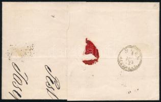 1869 15kr világosbarna, ajánlott levélen "PEST" - Wien 1869 15kr light brown, on registere...