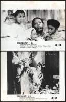 cca 1985 Steven Spielberg ,,Bíborszín" című amerikai filmjének jelenetei és szereplői, 9 db vin...