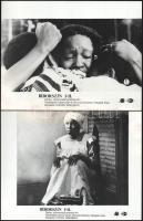 cca 1985 Steven Spielberg ,,Bíborszín" című amerikai filmjének jelenetei és szereplői, 9 db vin...