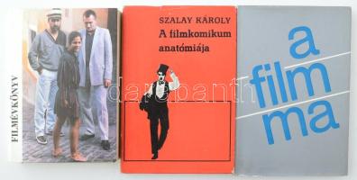 Erdélyi Z. Ágnes szerk.: Filmévkönyv + Nemeskürty István: A film ma + Szalay Károly: A filmkomikum anatómiája. Néhol sérüléssel.