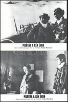 cca 1976 ,,Pilóták a kék égen" című japán film jelenetei és szereplői, 10 db produkciós filmfot...