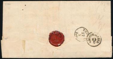 1860 15kr I. típus levélen / 15kr type I. on cover "BELÉNYES" - Pest