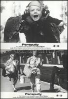 cca 1982 ,,Pereputty" című szovjet filmvígjáték jelenetei és szereplői, 6 db vintage produkciós filmfotó ezüst zselatinos fotópapíron, a használatból eredő (esetleges) kisebb hibákkal, 18x24 cm