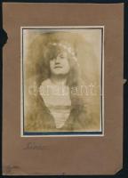 cca 1910-1930 Vegyes fotó tétel hölgyekről,. össz. 6 db, klf. méretekben