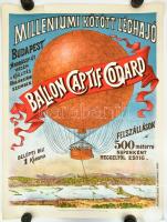 Milleniumi kötött léghajó Budapest Andrássy-út végén a kiállítás főbejáratával szemben" "B...