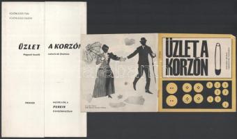 cca 1965 ,,Üzlet a korzón" című csehszlovák filmdráma jelenetei és szereplői, 5 db vintage prod...