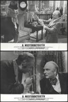cca 1972 ,,A mesterdetektív" című angol film jelenetei és szereplői (Laurence Oliver és Michael...