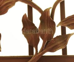 Jungfer Gyula (1841-1908) műlakatos, díszműkovács, vasárugyáros: 2 db szecessziós rács, kovácsoltvas...