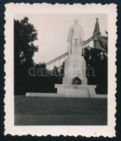 Ca 1942 Budapest Döbrentei Tér, Gömbös Gyula Szobra 1945-ben felrobbantották