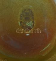 Zsolnay váza: Vágyakozás. Szecessziós stílusú nőalakkal díszített, szájánál virágszerűen szétnyíló v...