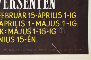 cca 1950 Fiatalok! Vegyetek részt az Ifjúsági Céllövő versenyen..., plakát, Sebők grafikája, kiadja:...