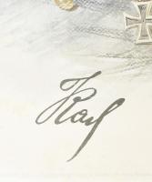 cca 1917 IV. Károly (1916-1918) magyar király és osztrák császár nagy méretű portréja Franz Horst gr...