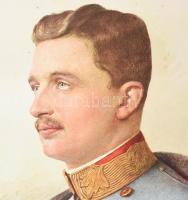 cca 1917 IV. Károly (1916-1918) magyar király és osztrák császár nagy méretű portréja Franz Horst gr...