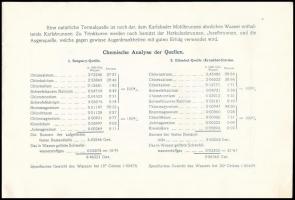 cca 1910 Herkulesfürdő, szecessziós stílusú ismertető prospektus, képekkel gazdagon illusztrálva, 32...