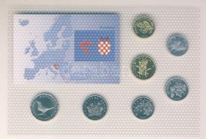 Horvátország 2001-2004. 1L-1K 7klf db, kereskedői szettben T:1