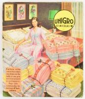 1968 Unigro Catalogue No. 107. Francia nyelvű, képes textil- és divatáru-katalógus, árjegyzék. Kiadói papírkötés, kissé sérült, az első lap kijár, 530 p.