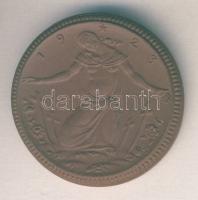 Német Birodalom / Weimari Köztársaság 1923. "Meissen háborús emlékhely" barna porcelánérem...