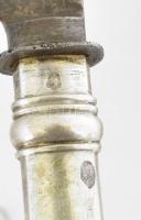 11 db ezüst (Ag) ezüst villa, kés, kanál + 5 db ezüst nyelű kés dianás jelzéssel, mesterjeggyel nett...