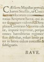 Seraphinus Cumiranus Conciliatio locorum communium Totius Scripturae Sacrae.
Cumiranus, Seraphinus....