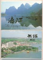 28 db MODERN kínai képeslap sorozat tokokban / 28 modern Chinese postcard series in their own cases