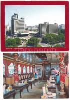 28 db MODERN kínai képeslap sorozat tokokban / 28 modern Chinese postcard series in their own cases