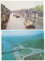 28 db MODERN kínai képeslap sorozat tokokban / 28 modern Chinese postcard series in their own cases