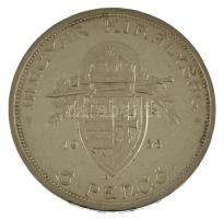 1938. 5P Ag "Szent István" T:AU / Hungary 1938. 5 Pengő Ag "Saint Stephen" C:AU ...
