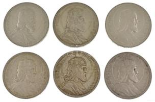 1938. 5P Ag "Szent István" (11x) T:AU-XF néhány darabon ph., patina / Hungary 1938. 5 Peng...