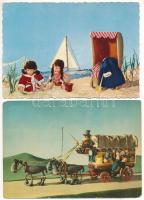 33 db MODERN motívum képeslap: mese, báb és rajzfilm / 33 modern motive postcards, cartoons, puppet films