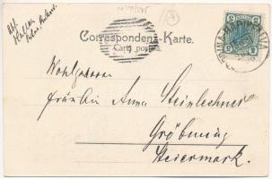 1906 Putna (Bukovina), Monastirea, ved. de pe dealul Sionului / Kloster / monastery