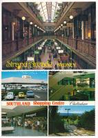 AUSZTRÁLIA - 10 db MODERN város képeslap + 1 leporello / AUSTRALIA - 10 modern town-view postcards + 1 leporello