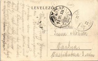 1911 Vöröstoronyi-szoros, Roter-Turm-Pass, Pasul Turnu Rosu; Császár kút a szorosban, lovaskocsi. Gr...